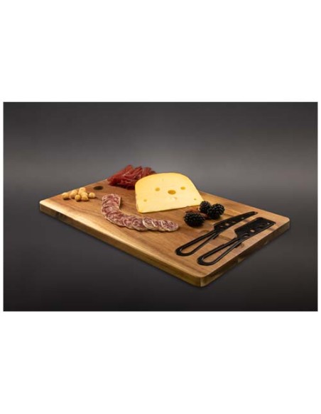 Set per formaggi con coltelli e tagliere SCX.design K06