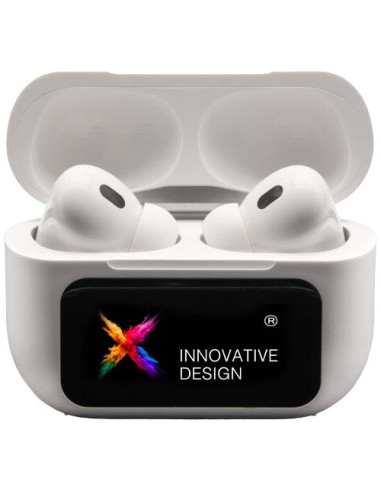 Auricolari ANC con custodia di ricarica e touchscreen interattivo SCX.design E26