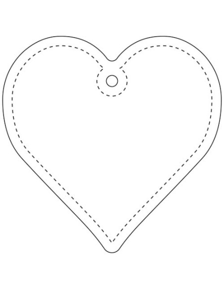 Gancio a forma di cuore leggero e catarifrangente in PVC RFX™ H-16