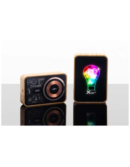 Power bank in bamboo 10.000 mAh MagSafe SCX.design P27