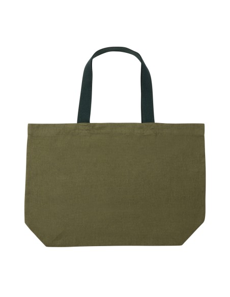 Shopper grande in canvas riciclato 240 gm2 non tinto Impact