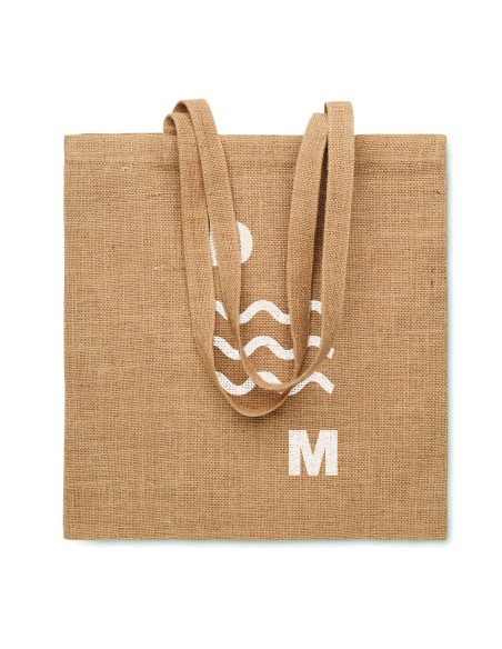 Shopper con manico lungo in iuta