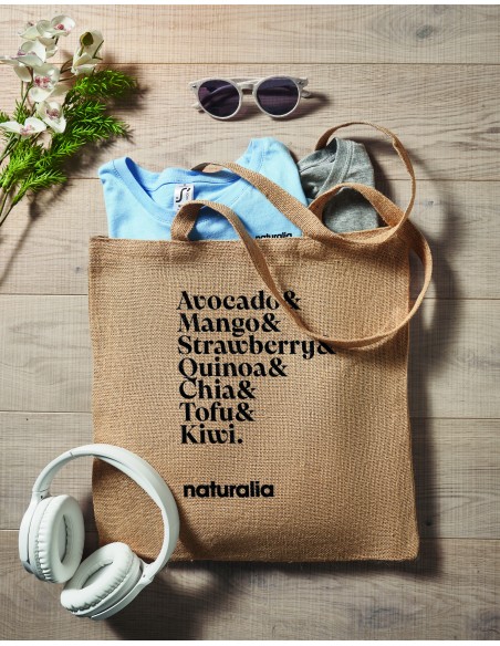 Shopper con manico lungo in iuta