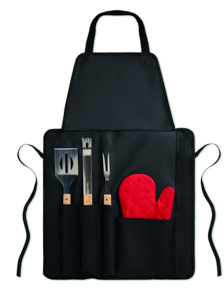 Grembiule con 3 utensili