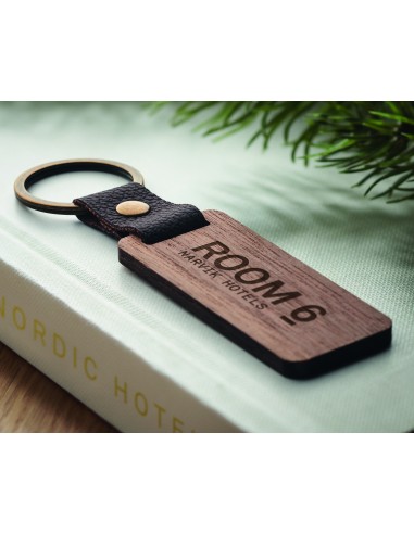 Portachiavi in noce e PU