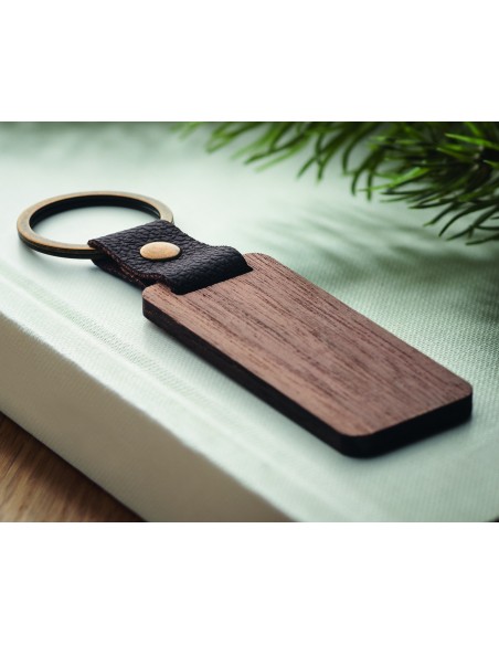Portachiavi in noce e PU