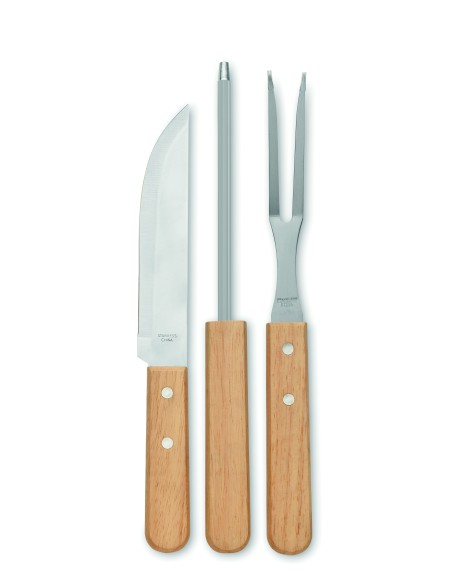 Attrezzi da barbecue in acciaio