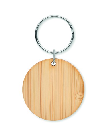 Portachiavi rotondo in bamboo