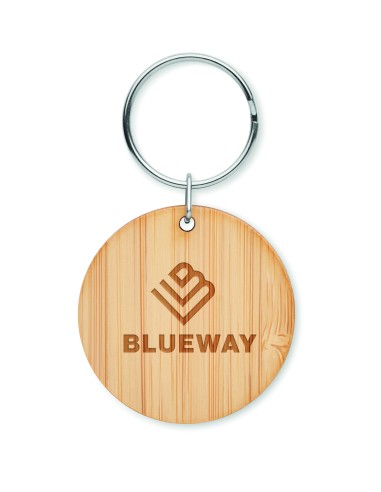Portachiavi rotondo in bamboo