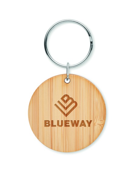 Portachiavi rotondo in bamboo