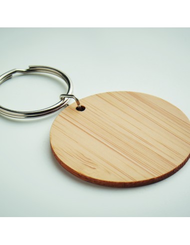 Portachiavi rotondo in bamboo