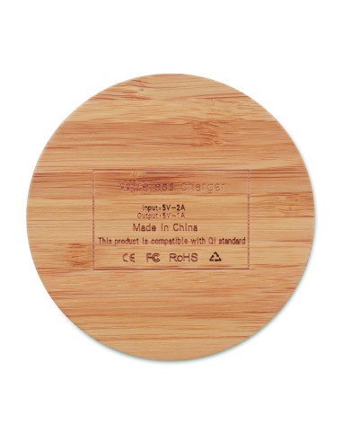 Caricatore wireless in bamboo