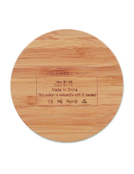 Caricatore wireless in bamboo