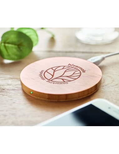 Caricatore wireless in bamboo