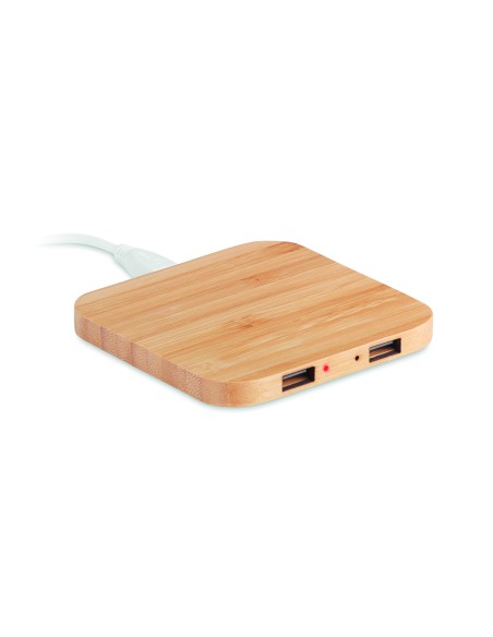 Caricatore wireless in bamboo