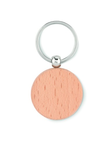 Portachiavi rotondo in legno