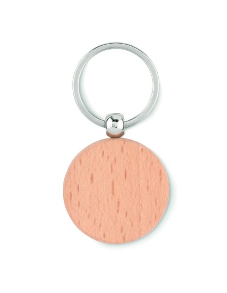 Portachiavi rotondo in legno