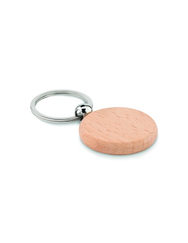 Portachiavi rotondo in legno