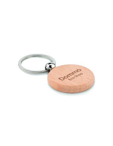 Portachiavi rotondo in legno