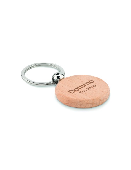 Portachiavi rotondo in legno