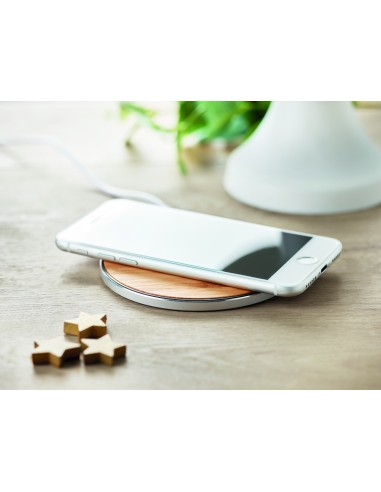 Caricatore wireless in bamboo