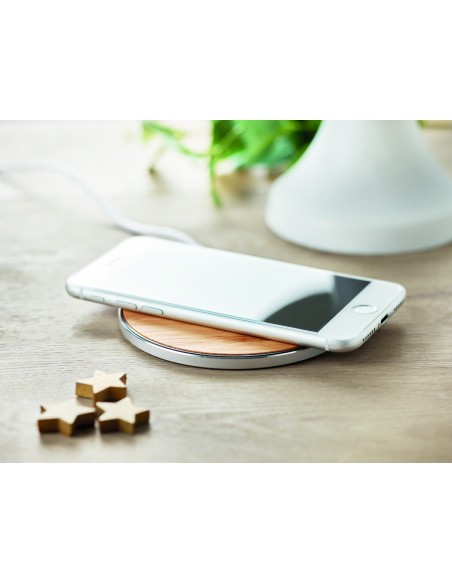 Caricatore wireless in bamboo
