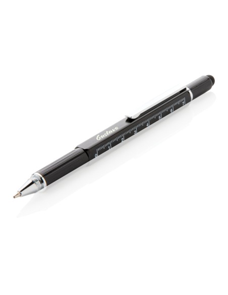Penna multiattrezzo 5 in 1 in alluminio