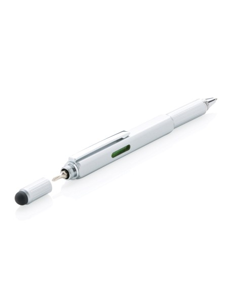 Penna multiattrezzo 5 in 1 in alluminio