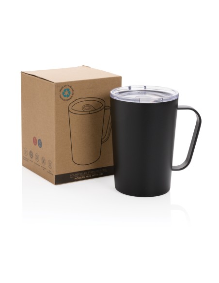 Tazza termica in acciaio inox riciclato RCS con tappo 420ml