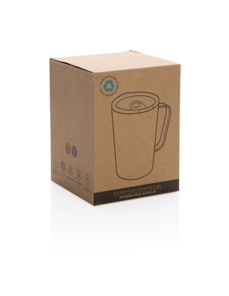 Tazza termica in acciaio inox riciclato RCS con tappo 420ml