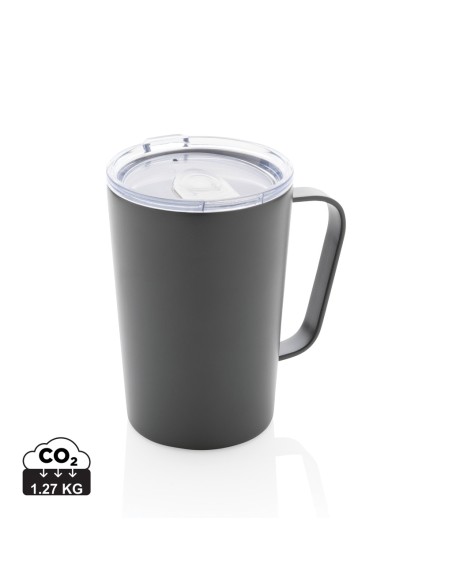 Tazza termica in acciaio inox riciclato RCS con tappo 420ml