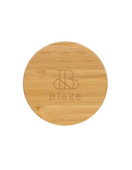 Tazza in rPP GRS con tappo in bambù