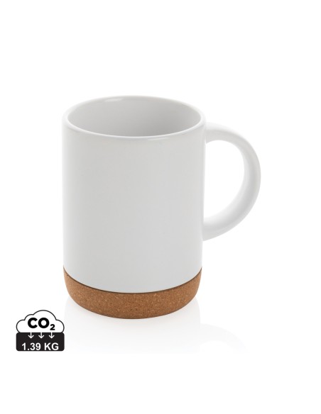 Tazza in ceramica con base in sughero 280ml