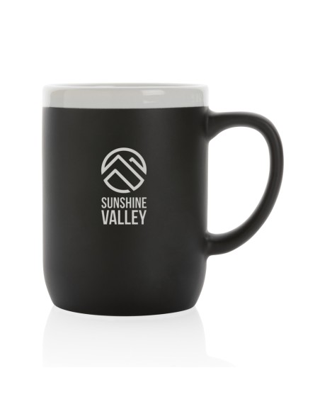 Tazza in ceramica con bordo bianco 300ml