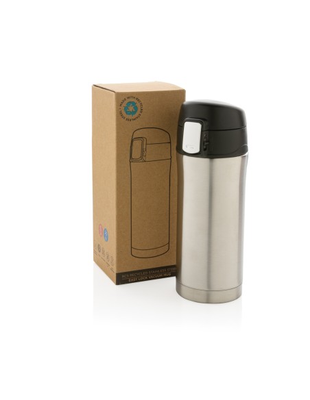 Tazza termica easy lock in acciaio riciclato RCS