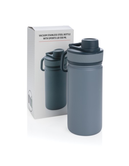 Bottiglia termica sportiva in acciaio inossidabile 550ml