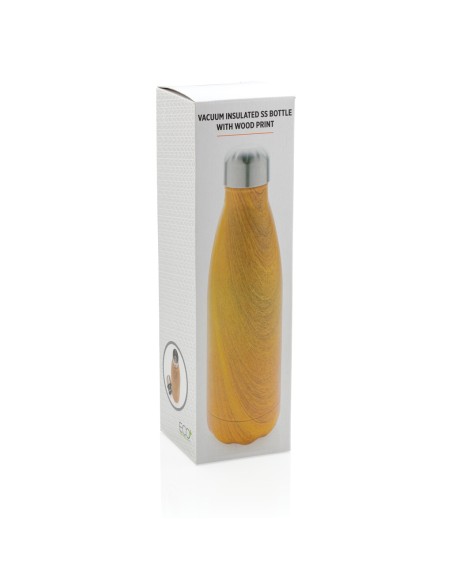 Bottiglia termica con texture wood 500ml