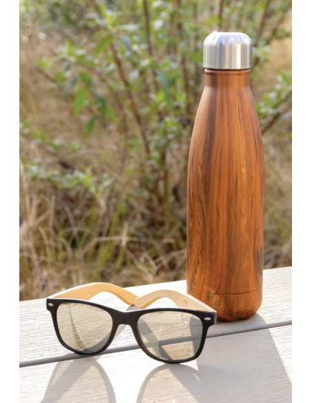 Bottiglia termica con texture wood 500ml
