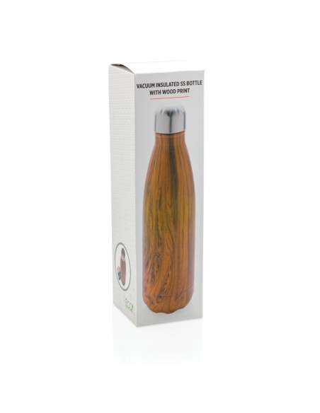 Bottiglia termica con texture wood 500ml