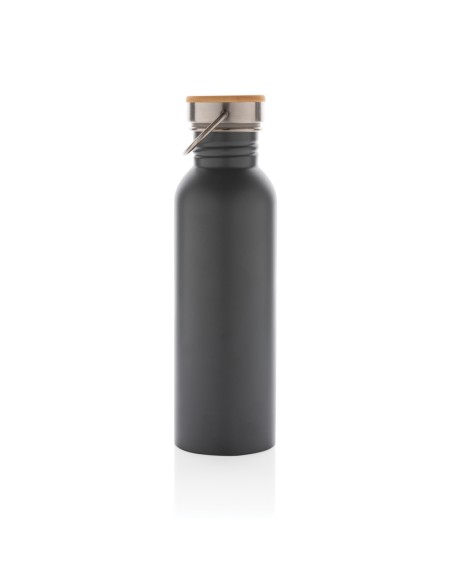 Moderna bottiglia in acciaio con tappo in bambù 700ml