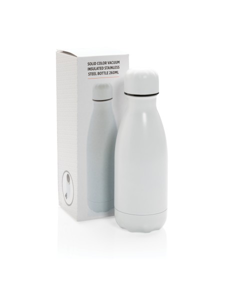 Bottiglia termica tinta unita in acciaio 260ml