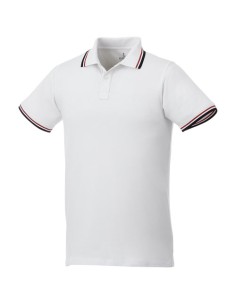 Polo Fairfield a manica corta con bordino da uomo