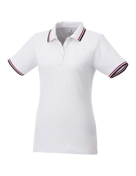 Polo Fairfield a manica corta con bordino da donna