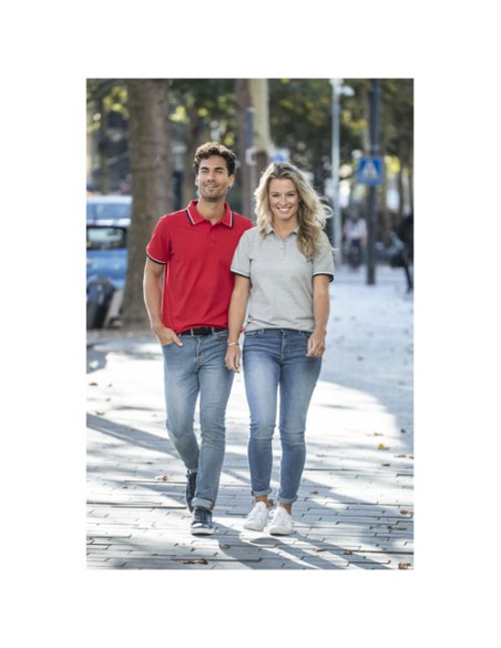 Polo Fairfield a manica corta con bordino da donna