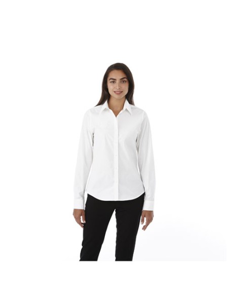 Camicia Hamell a manica lunga da donna in tessuto stretch