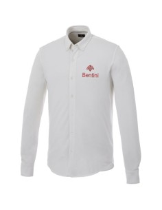 Camicia piqué Bigelow a manica lunga da uomo