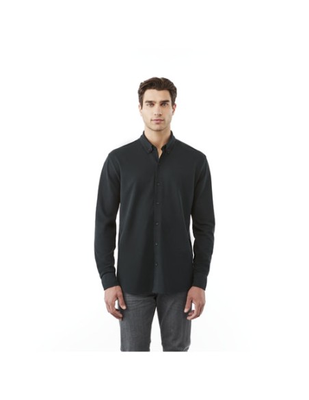 Camicia piqué Bigelow a manica lunga da uomo