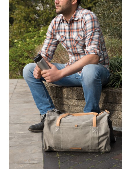Borsa da viaggio/weekend in canvas senza PVC