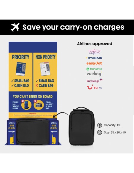 Zaino da viaggio Ace Free On Board in rPET Aware™