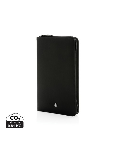 Portafoglio da viaggio RFID Swiss Peak Heritage in rPU RCS